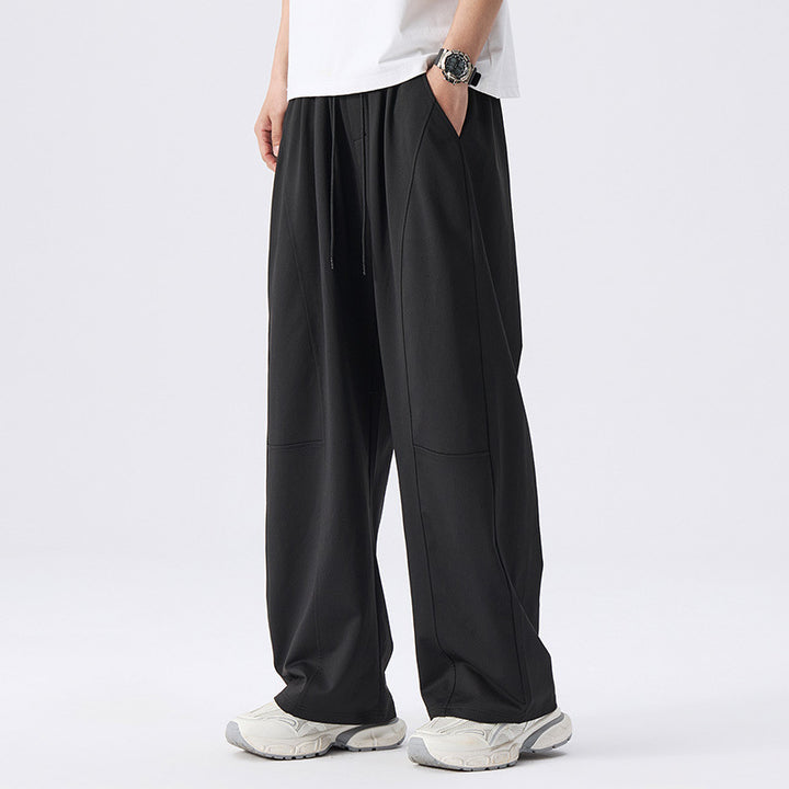 Men's Sporty Training Pants with Practical Drawstring Mune Fashion