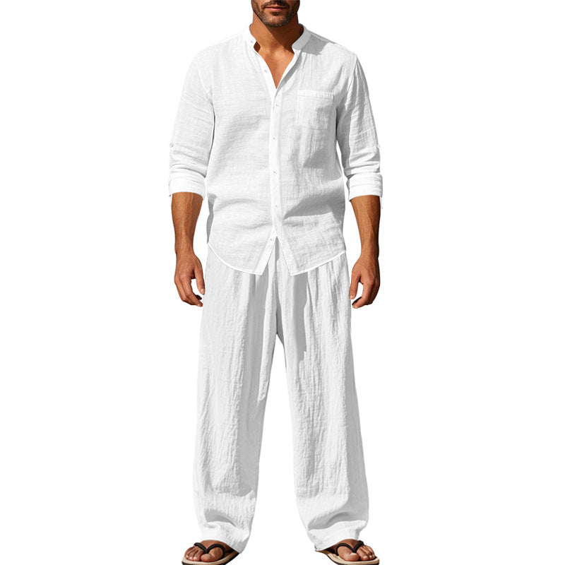 Men's Airy Shirt and Pants Set Mune