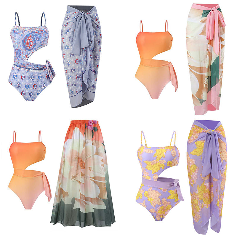 Damen Maxirock mit floralem Design Echo Archiv
