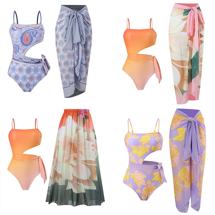 Damen Maxirock mit floralem Design Echo Archiv