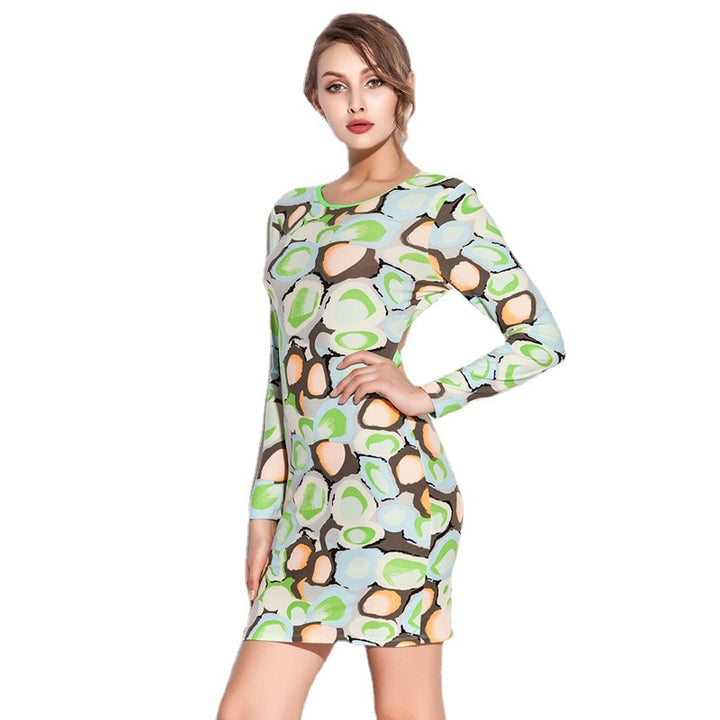 Women Figure-hugging Dress with Asymmetric Back Cutout Mune Fashion