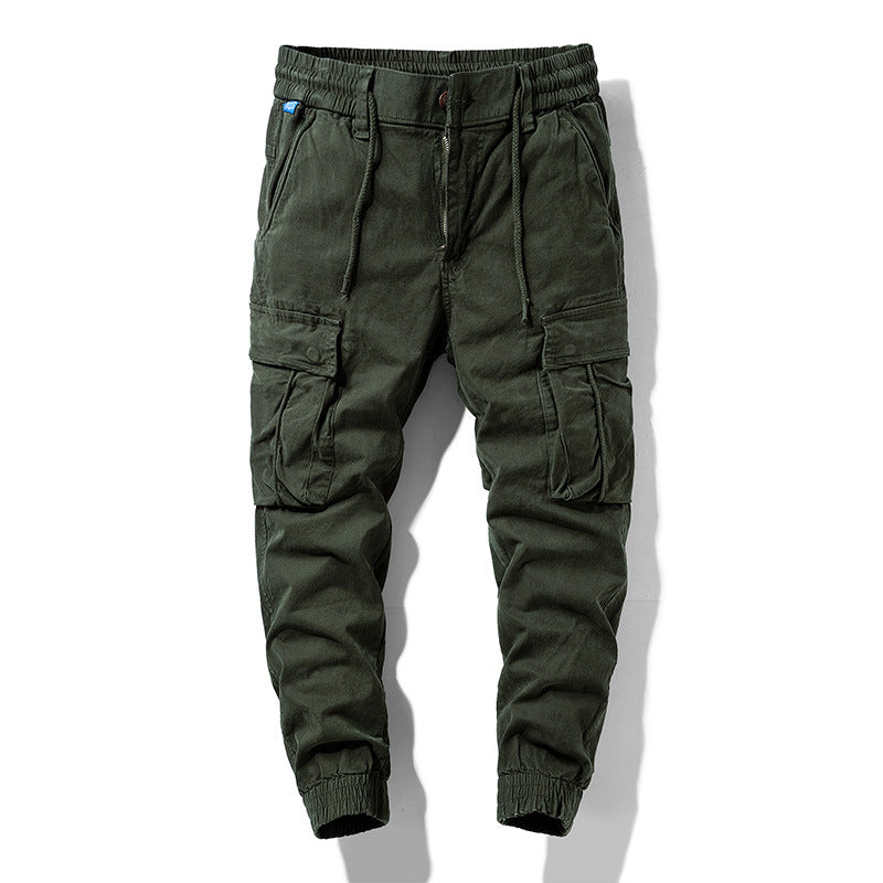 Herren Cargo-Jogginghose im Utility-Style mit Tunnelzugbund, Multifachtaschen und gerippten Bündchen Mune Fashion