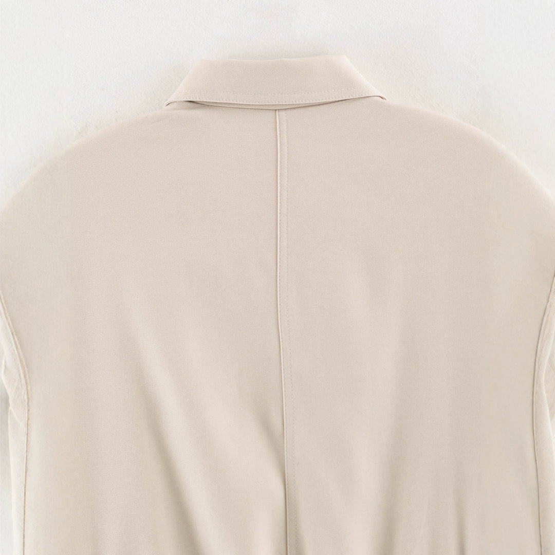 Women's Cropped Utility Jacket with Elastic Waistband and Applied Flap Pockets Mune Fashion