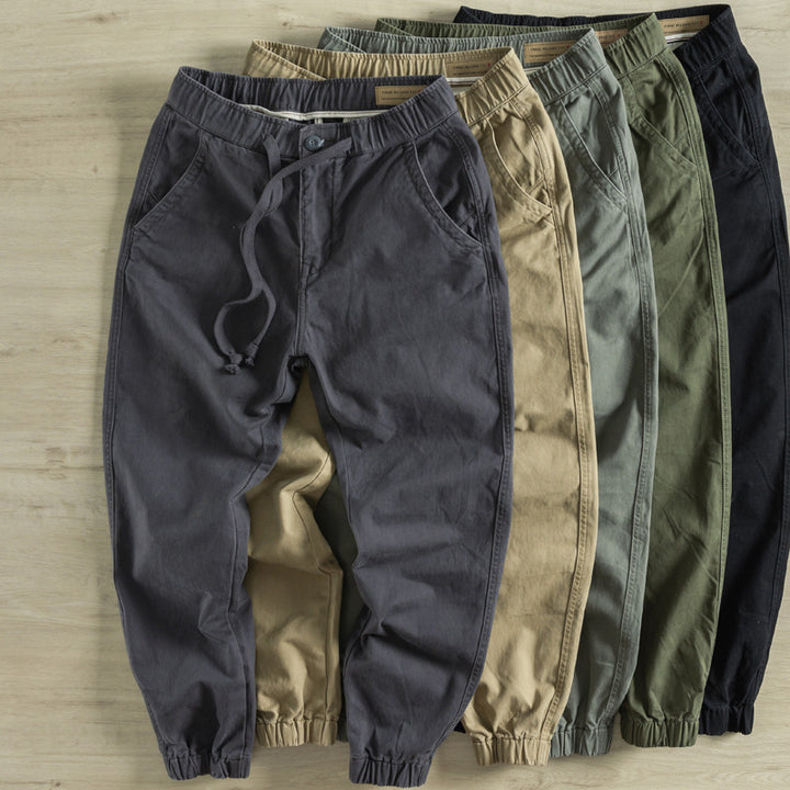Men's Trendy Cargo Pants with Elastic Waistband Mune Fashion