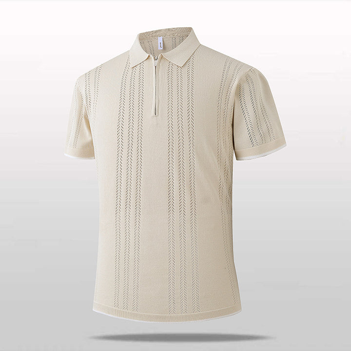 Men's Fashion Polo Shirt with Zip Mune Fashion