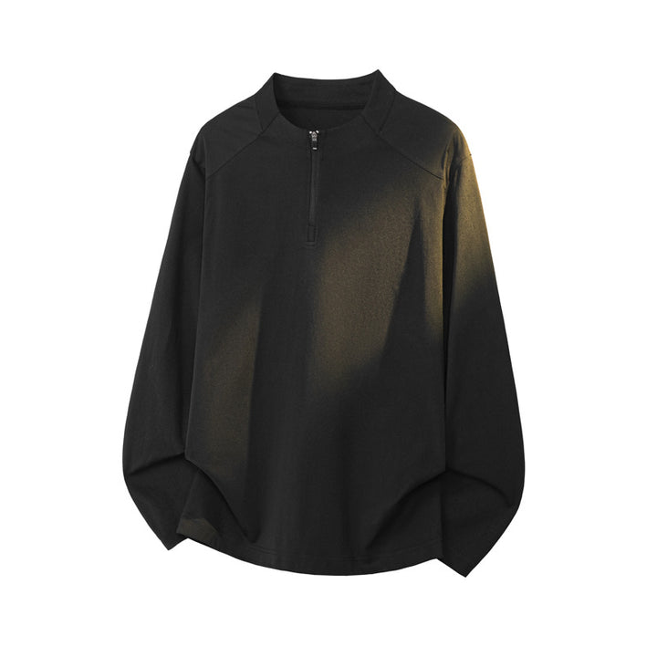 Men's sporty stand-up collar pullover with zipper Mune Fashion
