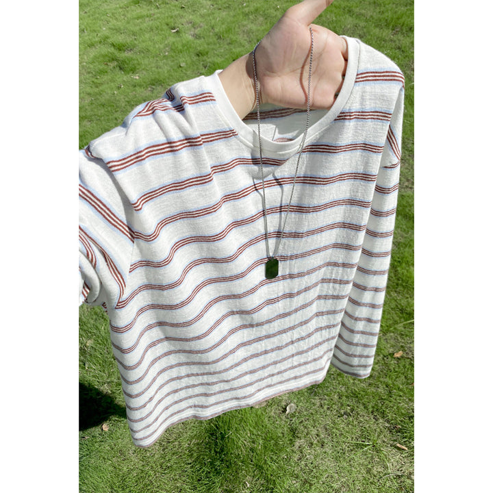 Women Casual Striped Shirt Mune Fashion