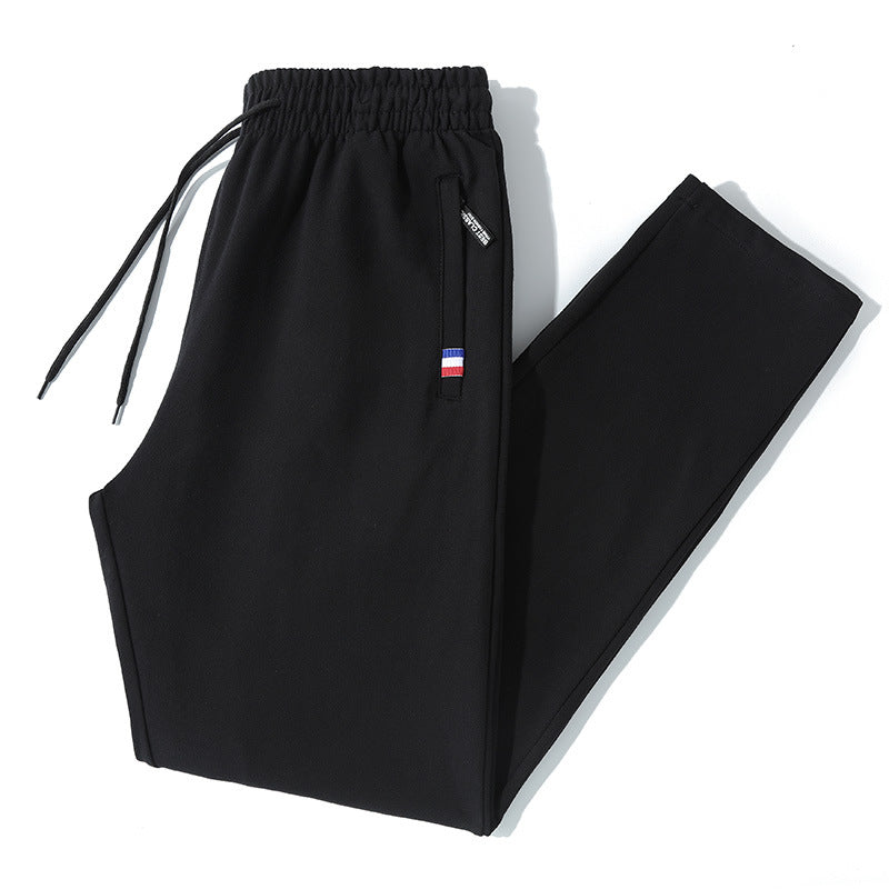 Men's tapered joggers with drawstring, zip pocket & ribbed cuffs Mune Fashion
