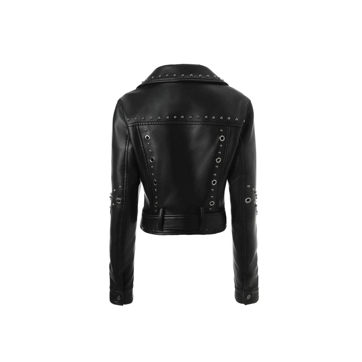 Women's Stylish Biker Jacket with Studs Mune Fashion