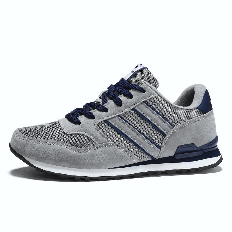 Men's retro-inspired suede mesh sports sneakers with reinforced heel and EVA cushioning Mune Fashion