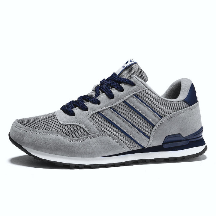 Men's retro-inspired suede mesh sports sneakers with reinforced heel and EVA cushioning Mune Fashion