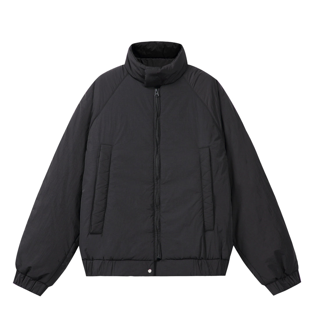 Unisex Boxy-padded Short Jacket with voluminous Funnel Collar Mune Fashion