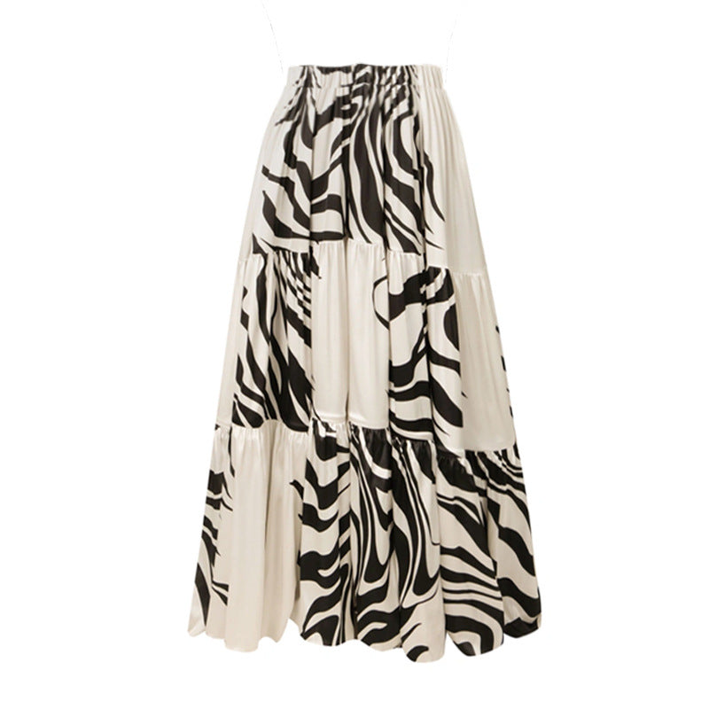 Women's One-Piece Swimsuit with Stylish Zebra Design Mune Fashion