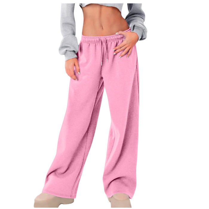 Women's wide High-Waist Relaxed Pants with drawstring and concealed side pockets Mune Fashion