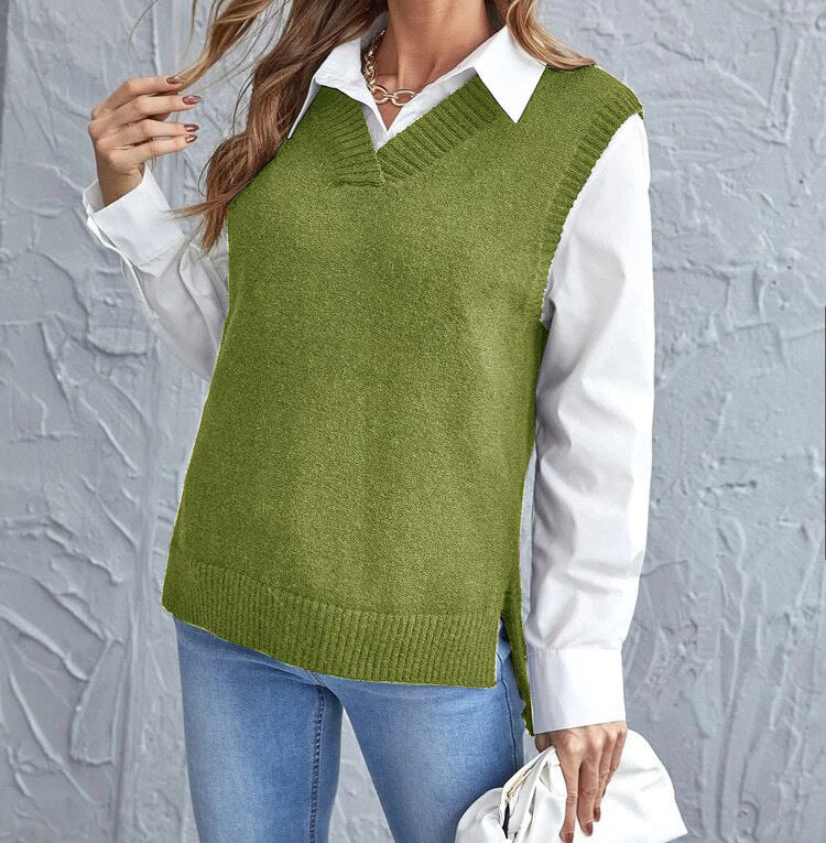 Women's Elegant Knitted Vest Mune