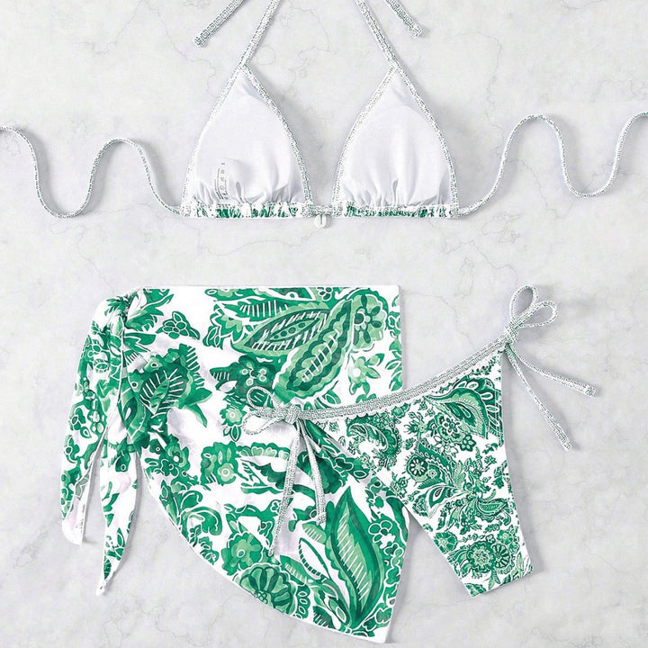 Ladies Triangle Bikini Set with voluminous Ruffles Mune Fashion