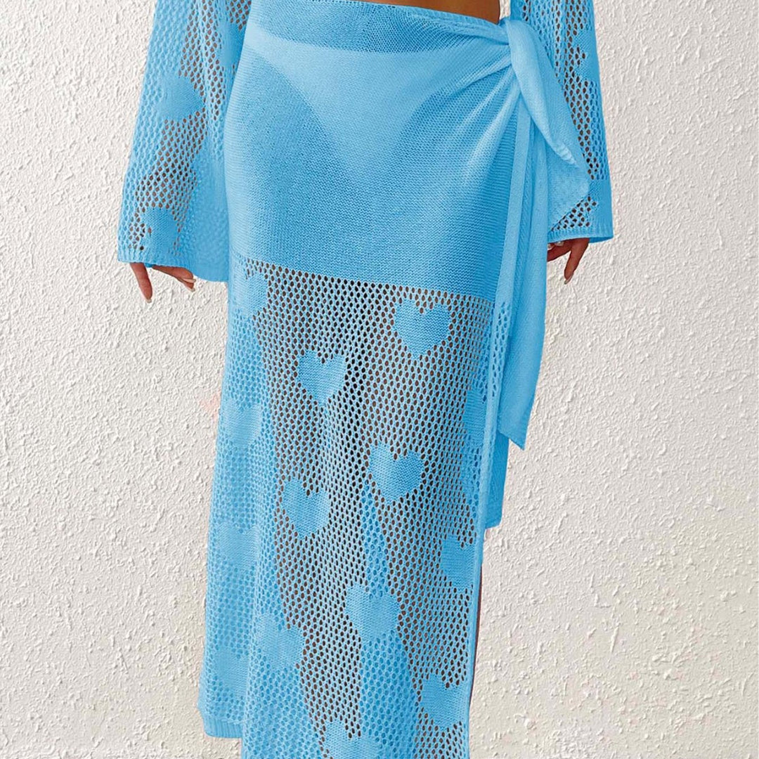 Women's Transparent Crochet Beach Sarong Mune Fashion