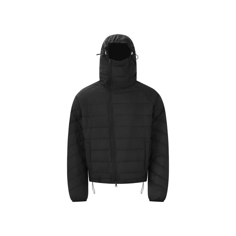 Unisex lightweight padded hooded jacket with thermo insulation, stand-up collar and concealed zipper Mune Fashion