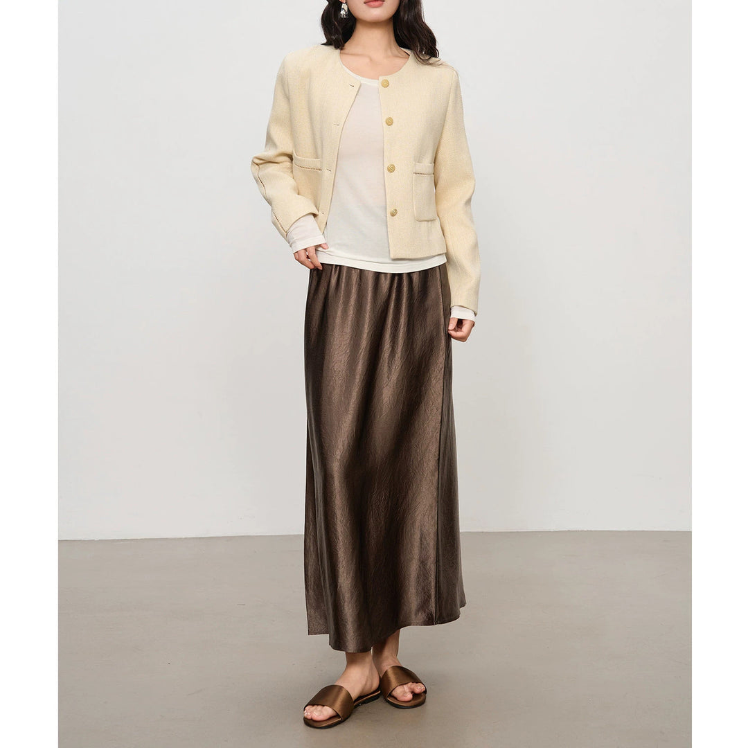 Women's Elegant Maxi Skirt made of high-quality Chiffon Mune Fashion
