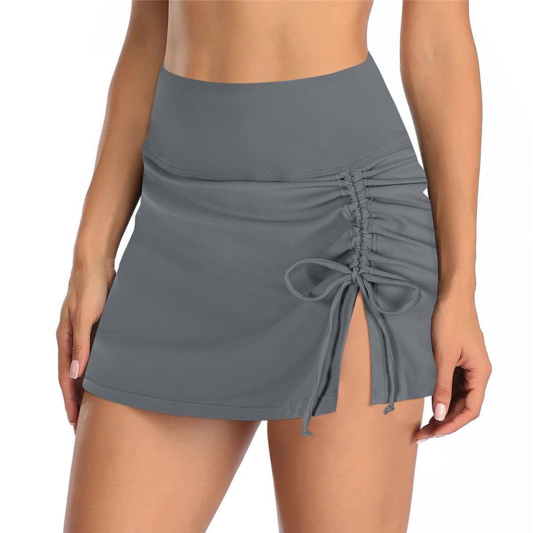 Women's wrap skirt with side gathering element Mune Fashion