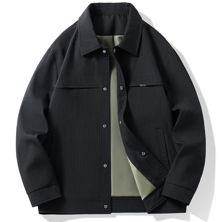 Men's corduroy overshirt jacket with snapped front, fully lined & relaxed fit Mune Fashion
