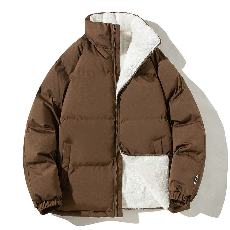 Women quilted thermo bomber jacket with soft teddy lining and high stand-up collar Mune Fashion