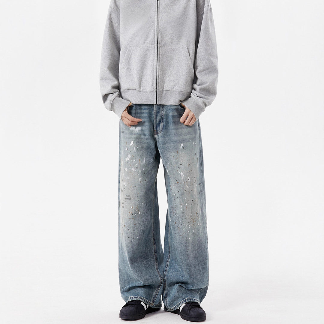 Women's Wide-Cut Jeans with Unique Destruction Details Mune Fashion