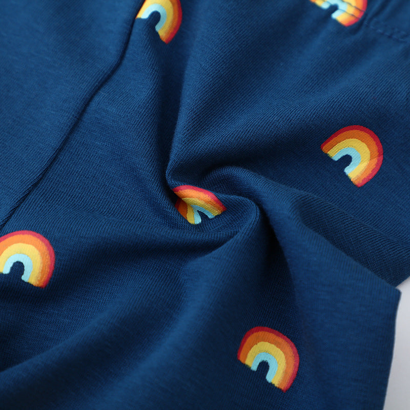 Girls leggings with colorful rainbow motif Mune Fashion