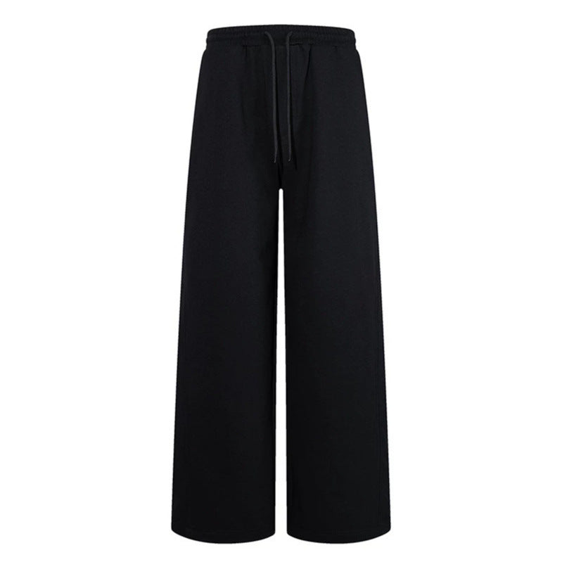 Women's Extra Wide Cotton Palazzo Sweatpants with High Comfort Waistband, Drawstring and Straight Leg Mune Fashion