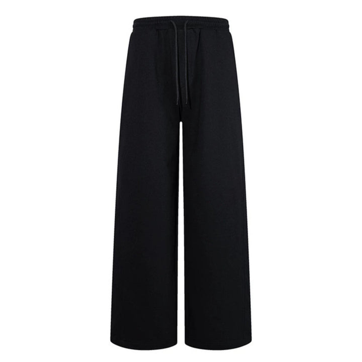Women's Extra Wide Cotton Palazzo Sweatpants with High Comfort Waistband, Drawstring and Straight Leg Mune Fashion