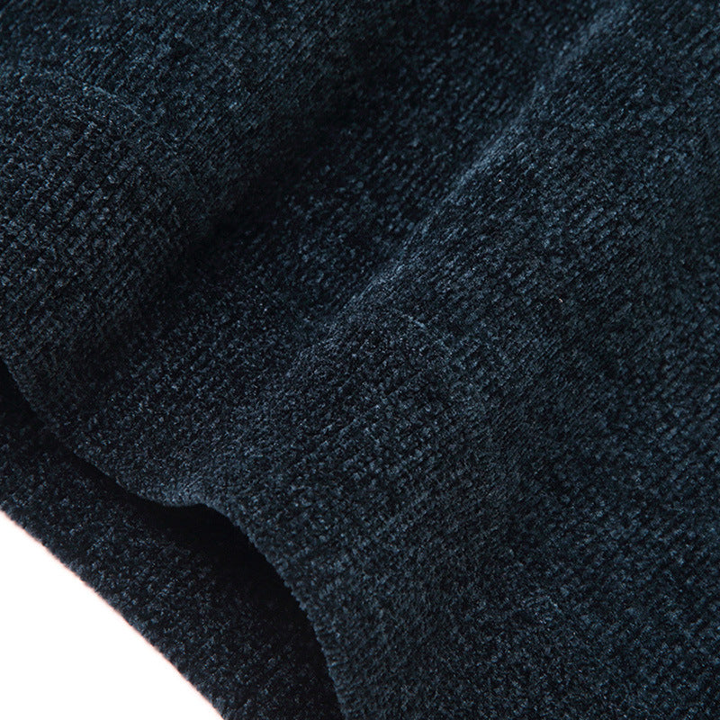 Men's fine knit thermal pullover with thermo fleece lining and slim fit Mune Fashion
