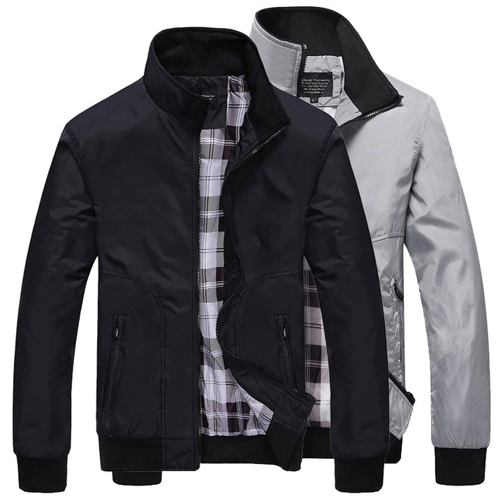 Men's transitional jacket with high collar and comfortable pockets Mune Fashion