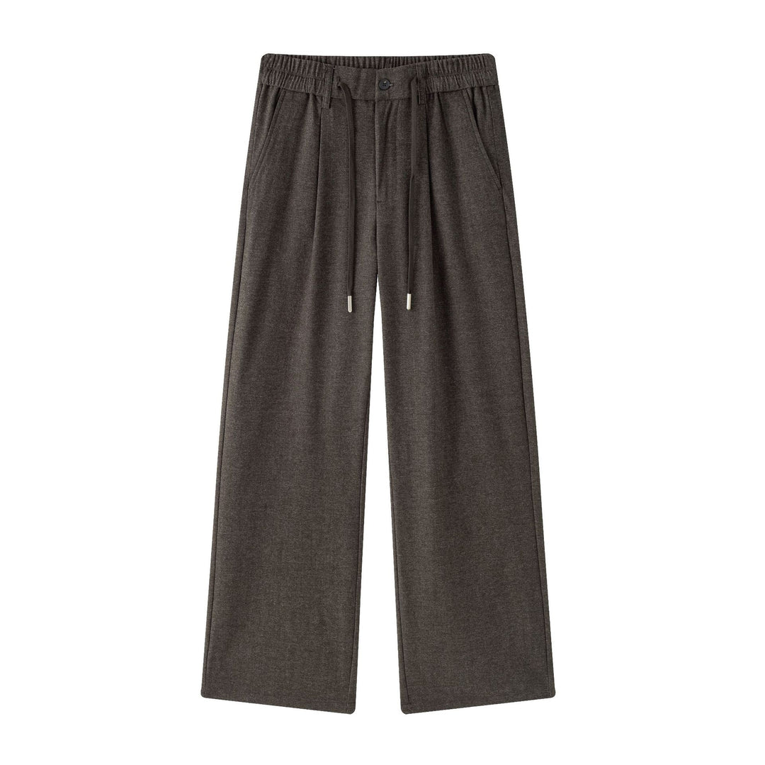 Women wide jersey lounge pants with elastic comfort waistband and drawstring