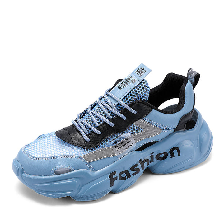 Unisex Voluminous Chunky Sneakers with Breathable Mesh and Profiled Platform Sole Mune Fashion