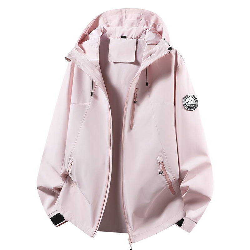 Unisex ultralight waterproof hooded jacket with welded seams and chest zipper Mune Fashion