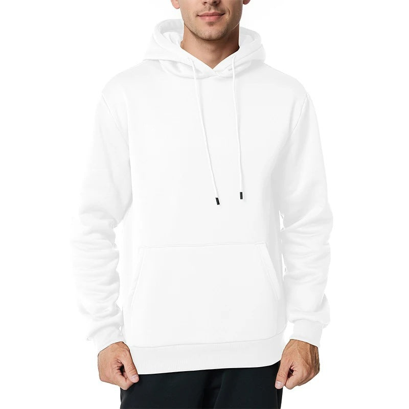 Men's nan minimalist hoodie with soft fleece lining and kangaroo pocket Mune Fashion
