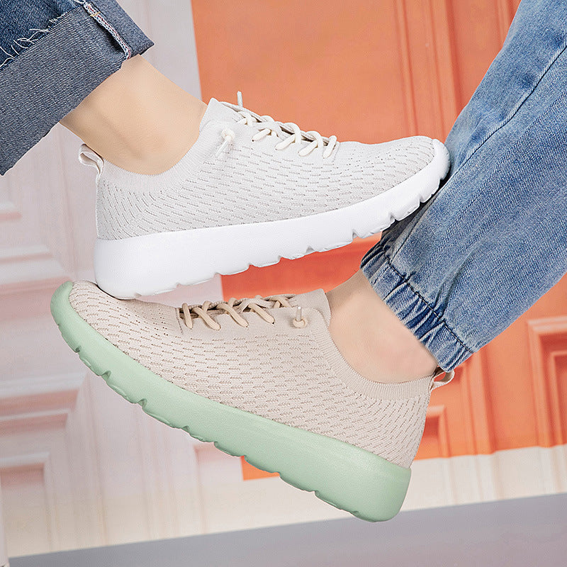 Unisex nan lightweight knitted slip-on with contoured comfort footbed and shock-absorbing wave sole Mune Fashion