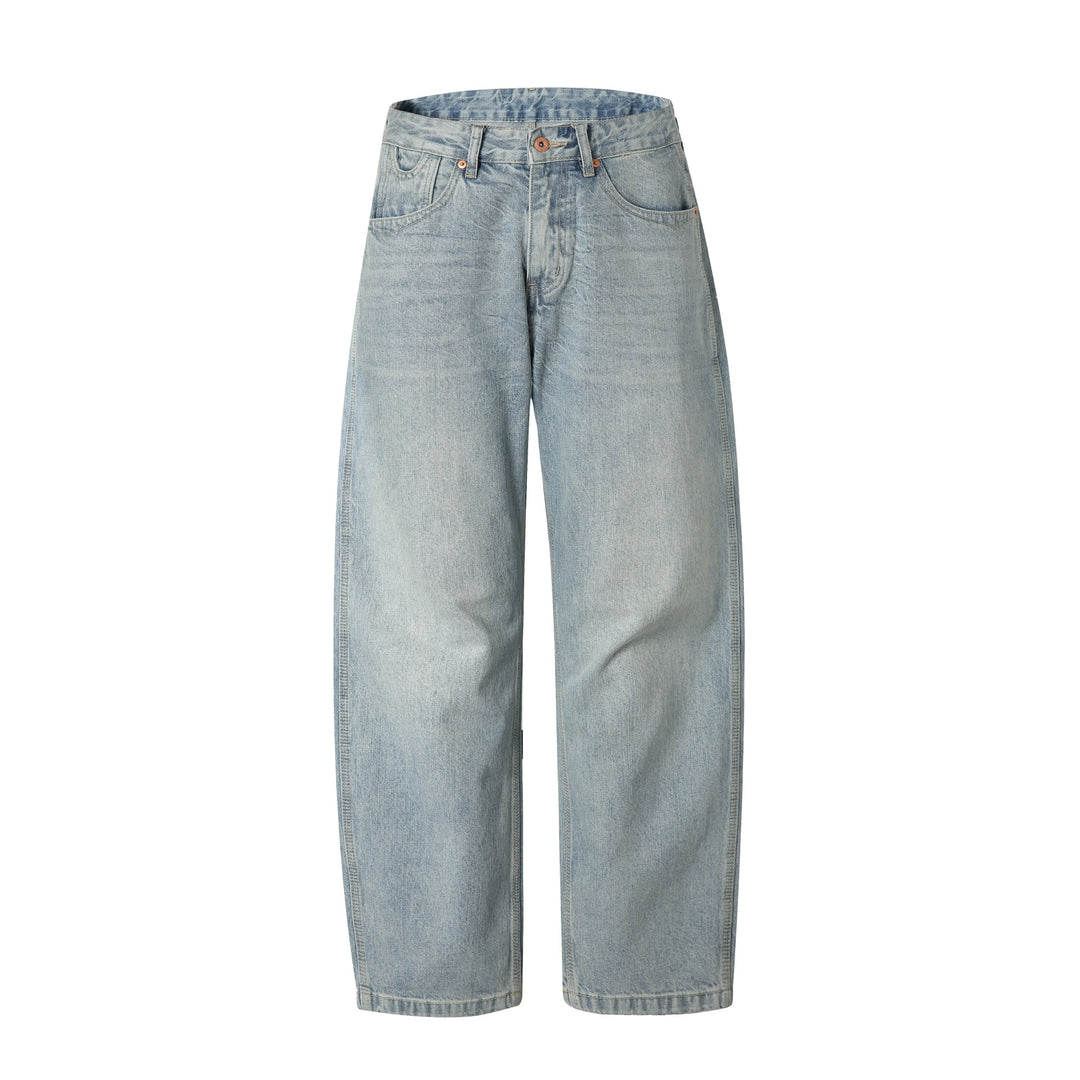 Women's Straight-Cut Jeans with High Waist and Relaxed Fit Made of Lightweight Denim Mune Fashion
