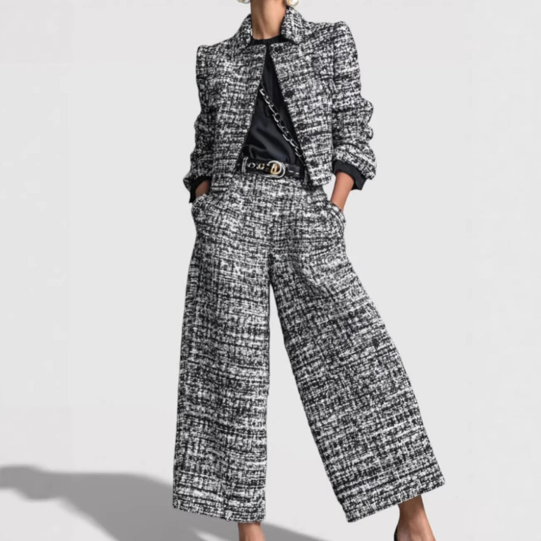 Women's Modern Tweed Suit Set