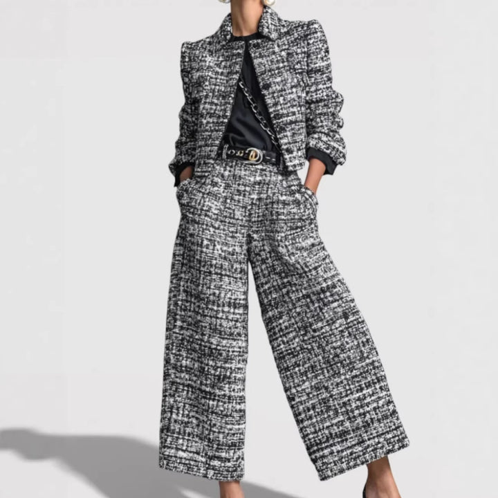 Women's Modern Tweed Suit Set