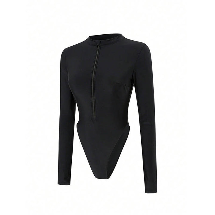 Women Long Sleeve High-Cut Swimsuit Mune Fashion