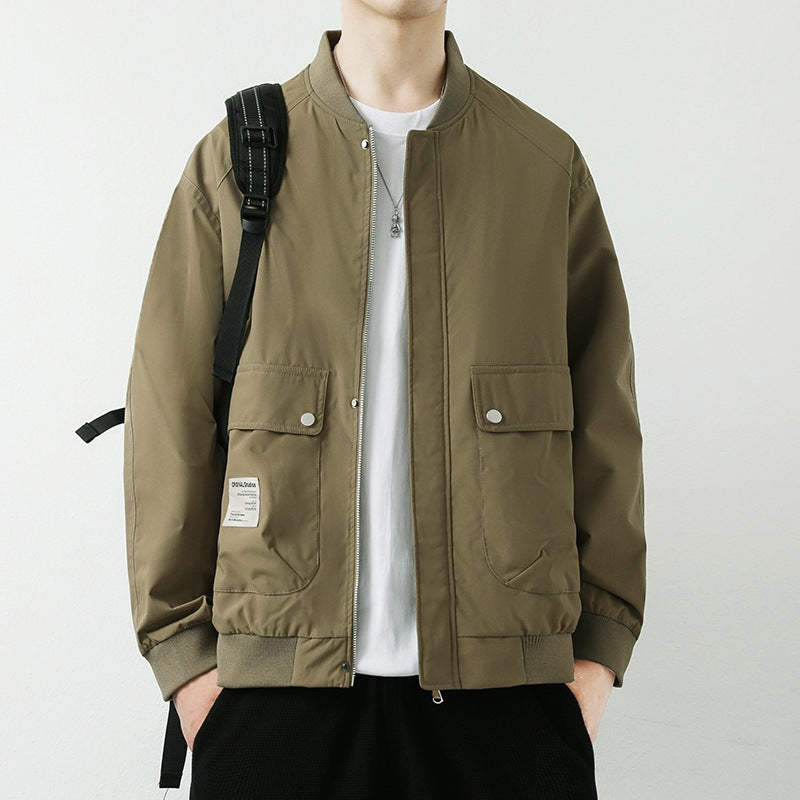 Men's Modern Utility Jacket with Stand-up Collar Mune Fashion