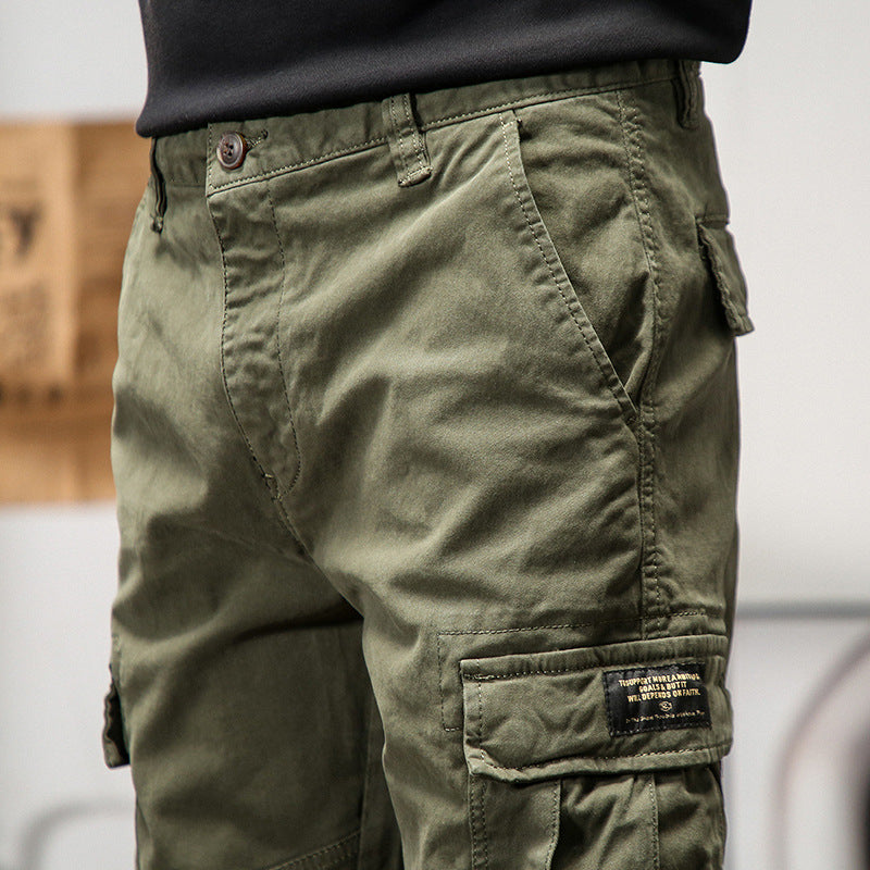 Men's Technical Cargo Jogging Pants with Reinforced Knee Areas, Multi-Pockets & Elastic Cuff