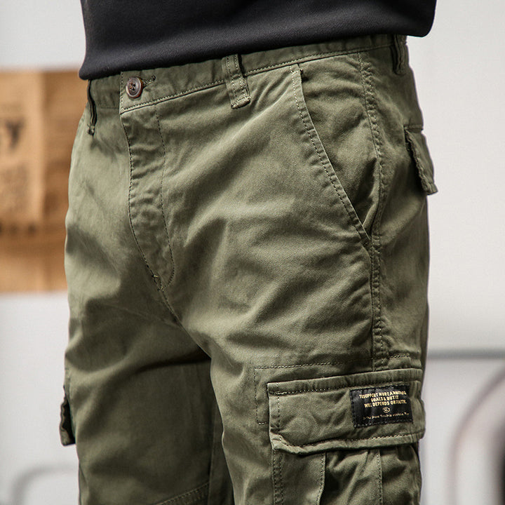 Men's Technical Cargo Jogging Pants with Reinforced Knee Areas, Multi-Pockets & Elastic Cuff