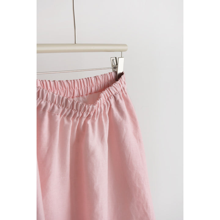 Women’s Maxi Skirt with Elastic Waistband and Side Hem Mune Fashion