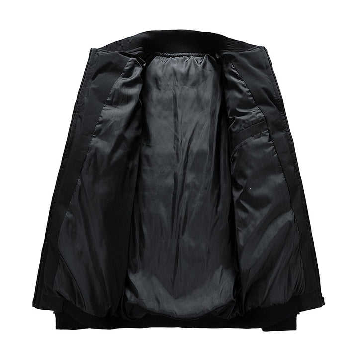 Men's Padded Bomber Jacket with Thermal Insulation, Stand-Up Collar & Elastic Cuffs Mune Fashion