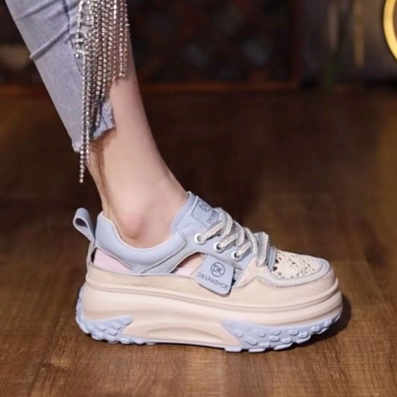 Women's High-Top Sneakers with Padded Sole and Breathable Construction Mune Fashion
