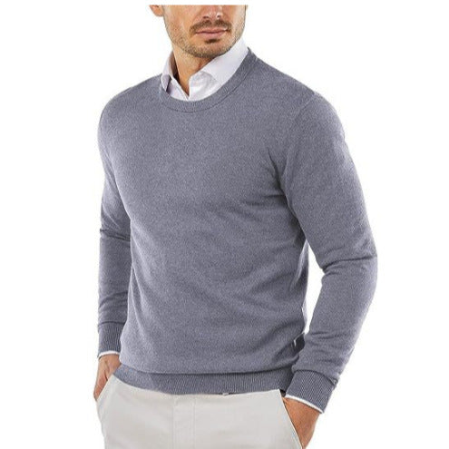 Mune | Men's elegant round neck sweater made of fine cotton