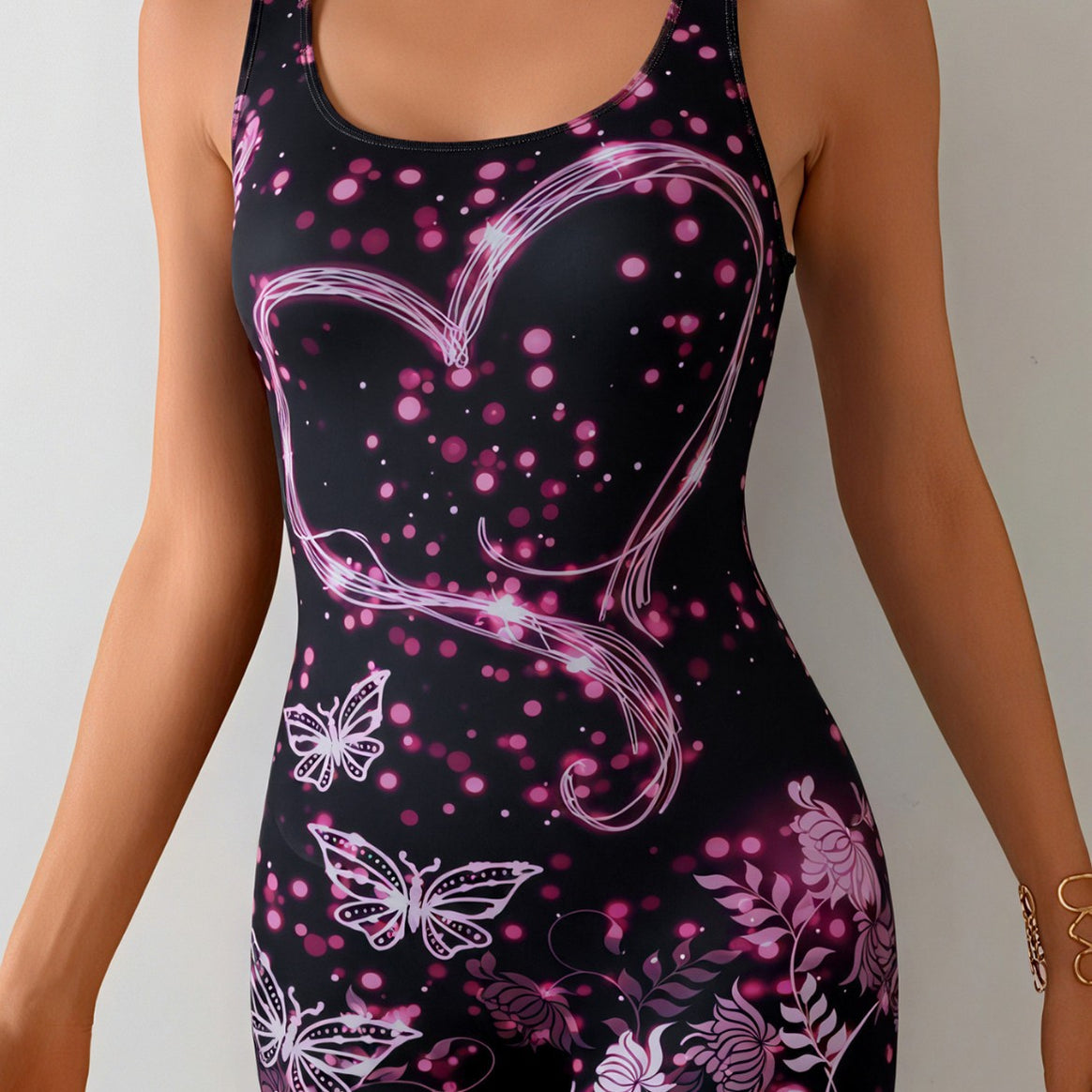 Ladies Athletic One-Piece Swimsuit Mune Fashion