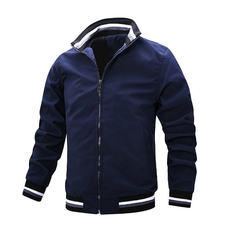 Men's sporty transitional jacket with contrasting accents Mune Fashion